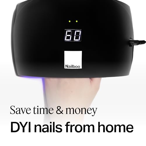 Nailboo Pro Cure LED Lamp ? Lightweight UV or LED Nail Dryer with Automatic Sensor, Even Curing for Gel Polish, Compact Arch Design for Hands & Toes, One Size