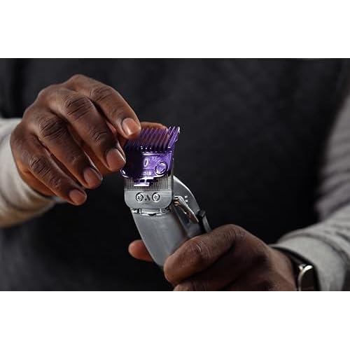 Andis Professional Master Dual Magnet OG Size 0 Snap on Comb Set, 561385, Purple