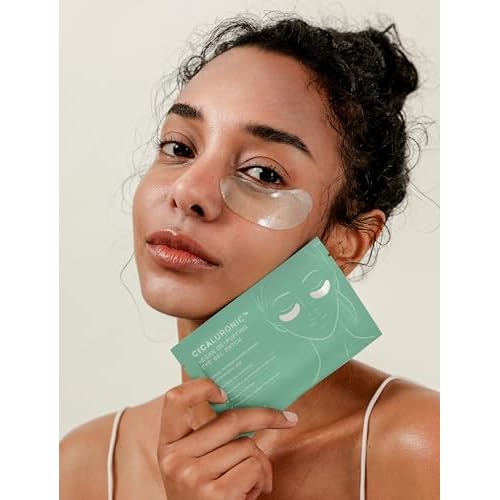 MIZON Snail Gold Eye Gel Patches + Cicaluronic Vegan De-puffing Eye Patches. Intensive eye skincare, anti-wrinkle, de-puffing, refreshing, soothing, hydrating.