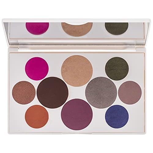 Crayola Beauty - Eyeshadow Palette - 10 Creamy Matte & Metallic Shades - Long-lasting, Blendable, Highly Pigmented Color, Velvety Finish - Talc Free Formula & Vegan Friendly - Tropical - 0.63 Ounce