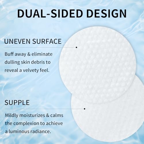 60 Pcs Glycolic Acid Cleansing, Exfoliating Pads?Makeup Remover Wipes for Face, Toner Cotton Rounds, Pore Minimizer, Facial Radiance Pads for Women, Simple Skin Prep Face wipes AHA BHA Lactic Acid