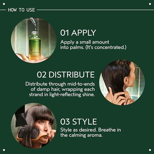 Aveda Miraculous Oil High-Shine Hair Concentrate | Adds Shine | Up to 24 Hours of Frizz Protection* | Heat Protection | For All Hair Types | Notes of Lavender Ylang Ylang and Petitgrain, 1.7 Fl Oz