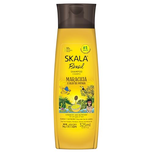 SKALA Brasil Shampoo Maracuj? & Patau? Oil 10.99 fl oz ? Strength & Nutrition for All Hair Types ? Sulfate-Free, Vegan, No Parabens or Silicones