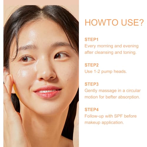 Super Vitamin C + Retinol Serum for Mature Skin with Peptides, Vitamin E, Hyaluronic Acid & Bakuchiol, Anti-Aging Face Treatment to Reduce Fine Lines, Wrinkles & Dark Spots, Hydrating1 Fl Oz