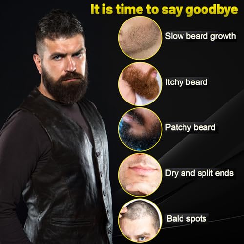 Beard Butter,Maximum Concentration Biotin,with Castor Oil and Argan & Jojoba Oils, Promotes Beard Growth, Styles, Strengthens & Softens Beards ,Unruly Beards While Relieving Itch,2 Ounce*2 (2 Pack)