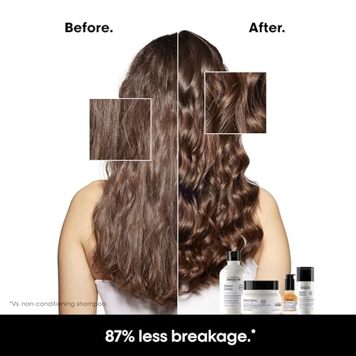L'Or?al Professionnel Paris Metal Detox Smoothing Cream - Lightweight Styling Leave-In Treatment For All Hair Types, Hydrates and Protects Against Frizz, UV & Metals