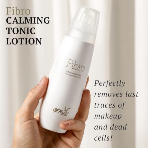 GERnetic Fibro Alcohol-Free Facial Toner, Gentle Makeup Remover with Chamomile & Cucumber, For All Skin Types, Plant-Based Face Tonic Lotion, 200ml/6.76 fl oz
