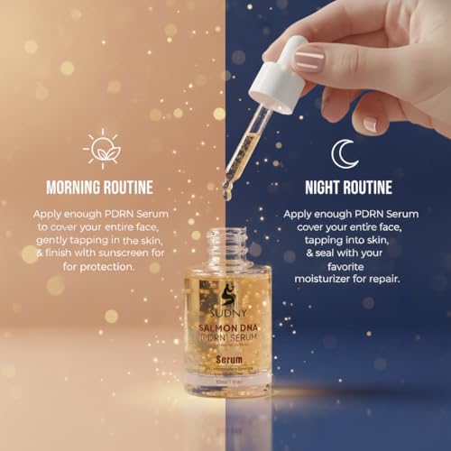 Salmon DNA PDRN Face Serums - Glow Serum with Niacinamide, Hyaluronic Acid, Collagen, Vitamin C & Peptides - Hydrating, Brightening & Firming Serum for Radiant, Smooth & Balanced Skin