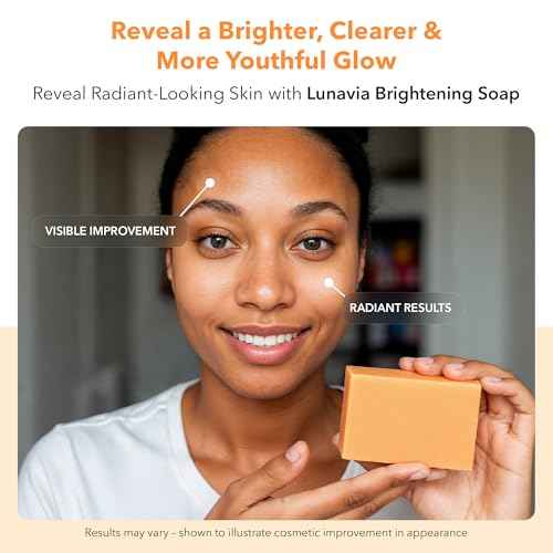 Kojic Acid Complexion Brightening Soap Bar with Vitamin C, Turmeric, Retinol, Collagen & Hyaluronic Acid ? Brightening Face & Body Soap ? Supports Brighter Skin, Even Skin Tone ? 3 Pack