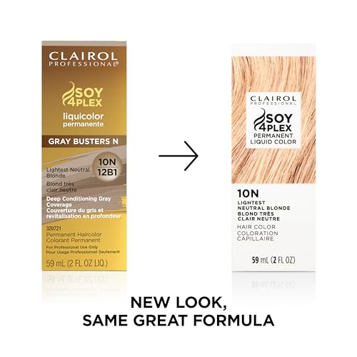 Clairol Professional Permanent Liquicolor for Very Light Blonde/Ultra Light Bkonde Hair Color with 100% Gray Coverage | Packaging May Vary