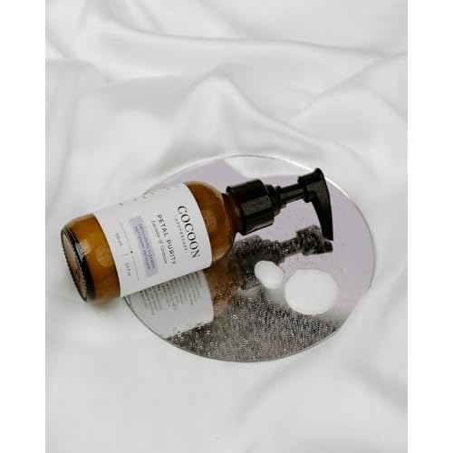COCOON APOTHECARY 3.3 fl oz Petal Purity Exfoliating Cleanser, Ecocert Cosmos Natural | Gentle Exfoliating Face Cleanser For Dry/Normal Skin, Purify, Coconut Oil, Almond Oil, Lavender, Geranium