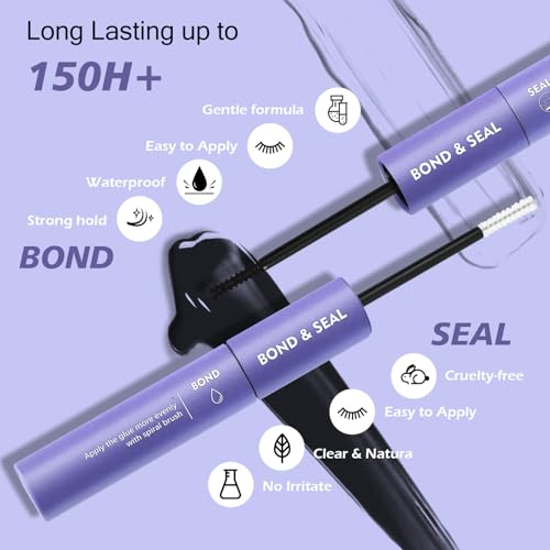 DIY Lash Clusters Kit Pre Mapped 30-100D Volume Eyelash Extension Kit 8-16mm Thick Individual Lashes 530 pcs with Lash Bond and Seal, Lash Tweezers, Super Thin Band Eyelashes