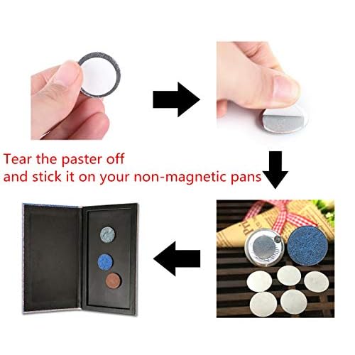 TUOKING 50Pcs Square Metal Stickers for Eyeshadow Magnetic Makeup Palette