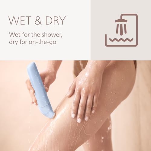 Philips Lady Shaver Series 6000 - Cordless, Wet & Dry Electric Shaver, 3-Blade Shaving System, for Legs & Body, 80 Mins. Runtime, Model BRL127/00