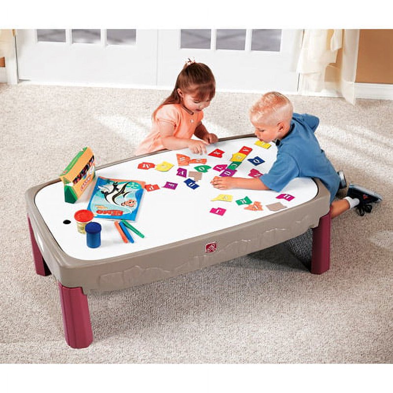 Kids Activity Table with Multi-Level Track and Storage - Step2 Deluxe Canyon Road