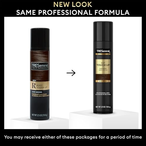TRESemm? Root Touch Up, Temporary Hair Color Spray, Travel-Size 6-Pack ??Dark Brown, Professional Grey Hair Coverage in Seconds, 2.5 Oz Ea