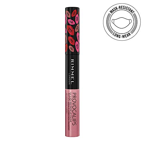 Rimmel London Provocalips 16hr Kiss-Proof Lip Color Bundle - 430 Wish Upon A Berry & 750 Heart Breaker, .14 fl.oz. Each