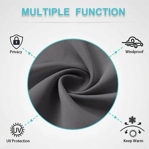 Thermal Blackout Window Curtain Set - 2 Panels, Room Darkening, 37x84 Inches