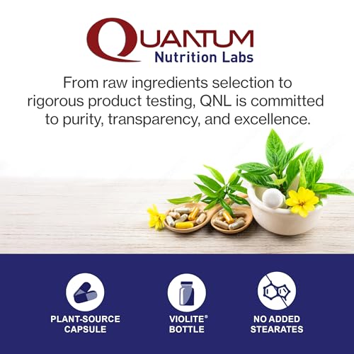 Quantum Nutrition Labs Hair Skin and Nails - Keratin Supplement, Hair Growth Supplement for Women & Men with Magnesium, Calcium, Beauty from Within for Hair, Skin and Nails - 60 Vegetarian Capsules