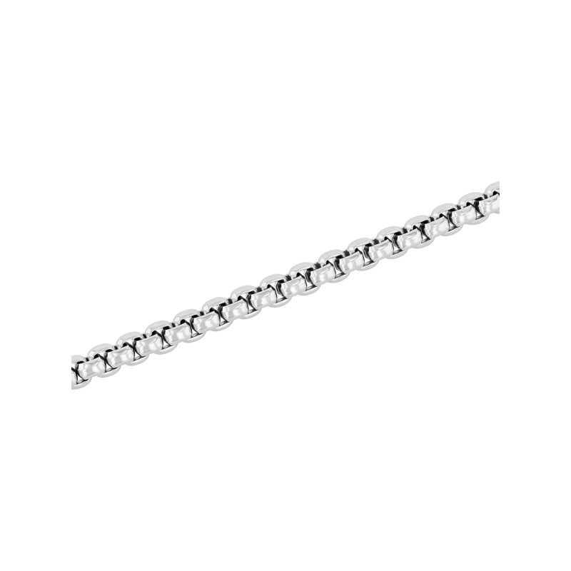 Men's Stainless Steel Square Link Bracelet 8.5 Inches - Silver Jewelry