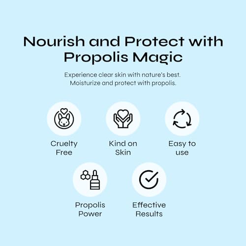 Dinur Cosmetics Propolis Moisturizer for Problem Skin Hydrating & Non-Greasy Formula for Oily & Acne-Prone Skin, Unclogs Pores, Reduces Blemishes & Blackheads, Enhances Radiance, Paraben-Free 16 OZ
