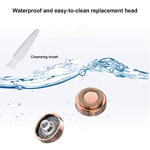 4PCS LinMei Replacement Heads Compatible for GEN 1 Finishing Touch Flawless Women's Painless Hair Remover with Cleaning Brushes
