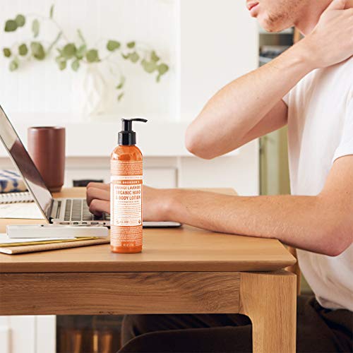 Dr. Bronner's Organic Lotion (Orange Coconut, 8 Ounce) ? Organic Moisturizer for Hands, Face & Body ? Vegan, Non-GMO