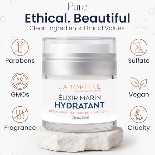 Face Moisturizer ? Lightweight Hydrating Cream with Hyaluronic Acid for Dry & Sensitive Skin, Non-Greasy Daily Moisturizer (1.7 oz)