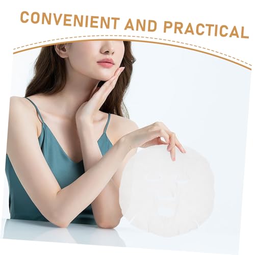 FRCOLOR 100pcs Compressed Cotton Facial Mask Sheets DIY Disposable Face Mask for Home Skin Care