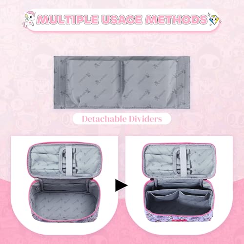 Tokidoki Official Licensed Travel Makeup Bags Toiletry Bags for Women Cosmetic Organizer Bag Large Capacity Travel Makeup Case Organizer