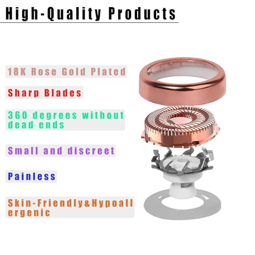 Gen 2 Replacement Heads for Flawless Facial Hair Remover - Facial Hair Removal Replacement Heads for Women,for Finishing Touch Flawless Hair Removal Gen 2(2 Pack)