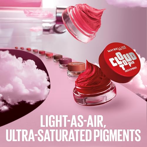 Maybelline Cloudtopia Blush for Cheeks and Lip Mousse, Ultra-Vivid, Pigmented Formula for Up to 14HR of Blush and Lip Makeup Color, Toasted Sky, 1 Count