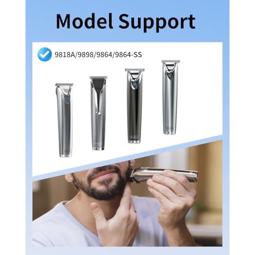 Superer 5V Charger Replacement for Wahl Trimmer Models 9864SS, SS2L, WSS3L, 9818A, 5616L, 3026018, 9898, 9899-100, 9899, 9864, 5708, 9895, 9886, 9886-600, 3024497 Lithium Ion Beard Trimmer Cord