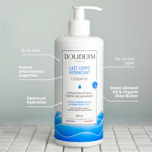 Hydrating Body Milk with Organic Shea Butter, Organic Sweet Almond Oil, and Allantoin ? 500ml