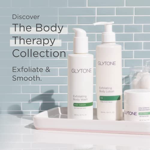 Glytone Exfoliating Body Wash - 8.8 Free Acid Value Glycolic Acid - Keratosis Pilaris - Smooth Rough & Bumpy Skin - Oil & Fragrance-Free - 6.7 fl. oz.
