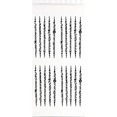 1 Sheet Muay Thai Sak Yant Thai Temple Tattoo Antique Pattern Yantra Magic Kill not die Tattoos Body Art Fake Tattoo for Women Men Teens Arm Temporary Tattoo Body Sticker