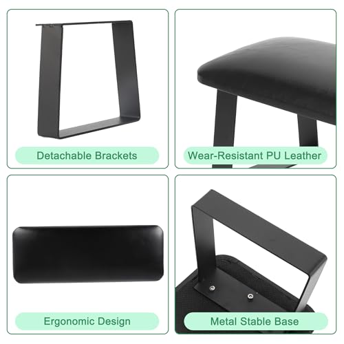 VOCOSTE Arm Rest for Nails Tech, Non-Slip Nail Arm Rest, Manicure Hand Rest with Detachable Brackets, Hand Rest for Nails Tech, Nail Hand Rest, Black