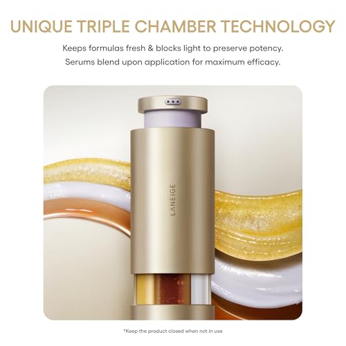 LANEIGE Perfect Renew 3X Signature Serum: Retinol, Ceramide & Collagen Peptides for Wrinkle Care, Firming, & Radiance