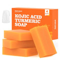 Turmeric Soap Bar Dark Spot Kojic Acid soap Remover for face and body Even Skin Tone, Moisturizing & Nourishing Natural Ingredients£¨4Pack£©