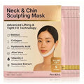 V Line Lifting Neck & Chin Mask ? Jawline Shaper & Double Chin Reducer ? Face Lift & Skin Tightening ? Retinol, Collagen, Hyaluronic Acid & Aloe Vera ? Anti-Aging Neck Firming Mask ? 5 Pack