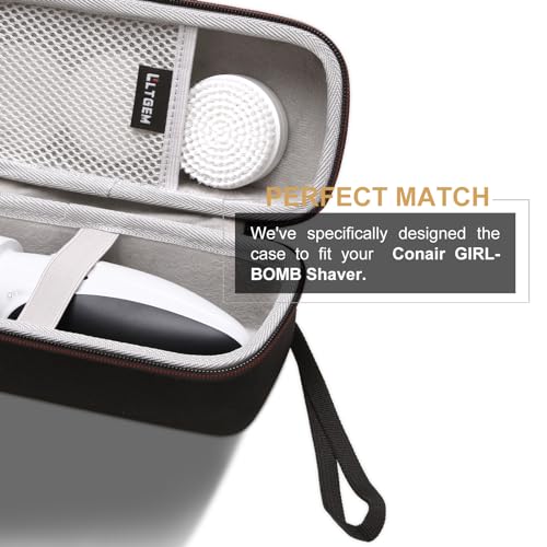 LTGEM Hard Travel Storage Carrying Case for Conair GIRLBOMB Shaver and Body Polish Kit for Women - Travel Carrying Electric Razor Hard Case