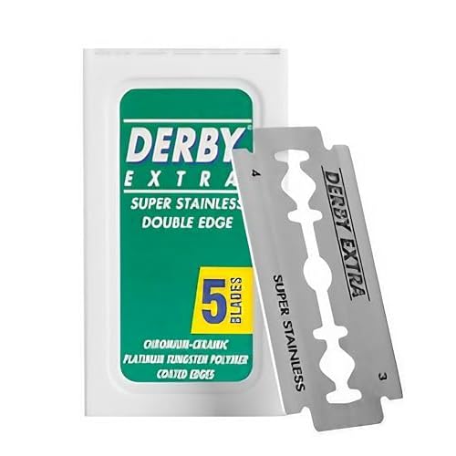 100 "Derby Extra Professional" Double Edge Razor Blades for straight razor