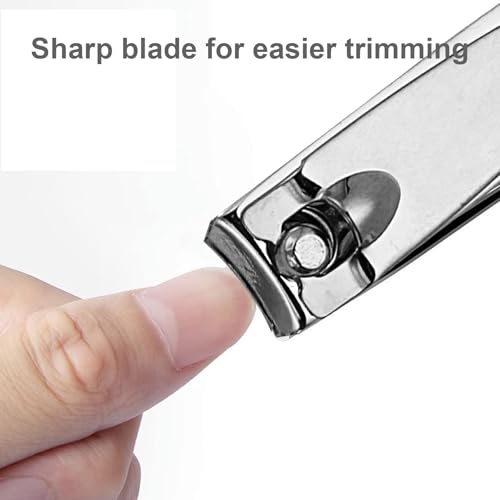 Individually Wrapped Nail Clippers in Bulk Stainless Steel Fingernail Clippers Bulk, Sturdy Thick Toenail Clippers Mini Men Women Nail Tip Cutter Trimmer for Homeless, Travel, Hotel (2 inch 200Count)