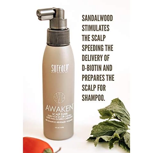 Surface Hair - Awaken Therapeutic Scalp Elixir ? Natural Ingredients for Thinning Hair and a Healthy Scalp - 4 fl oz
