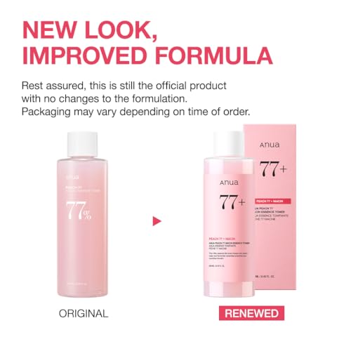 Anua Peach 77 Niacin Essence Toner 250ml / Brightening Toner for Face, Niacinamide, Panthenol, Ceramides, Facial Toner for Glass Skin, Korean Skin Care (8.45 fl.oz.)