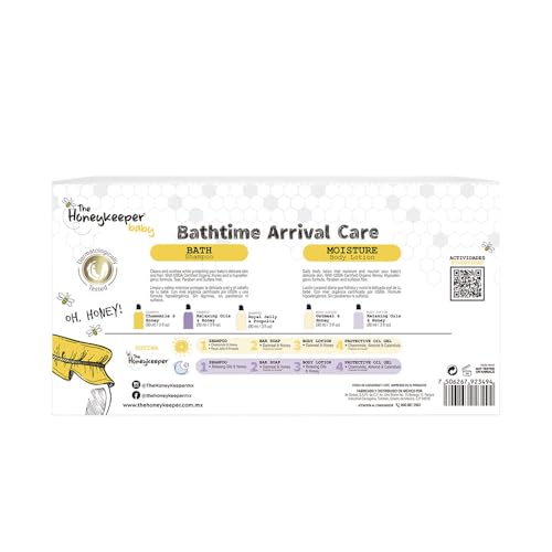 5 pack BATHTIME ARRIVAL CARE THE HONEYKEEPER BABY MIXED 450ml