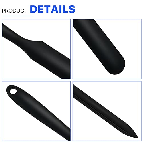 10 Pcs Non-Stick Wax Spatulas, Large Silicone Sticks Reusable Hair Removal Applicator Makeup Scraper for Home Salon Body Use