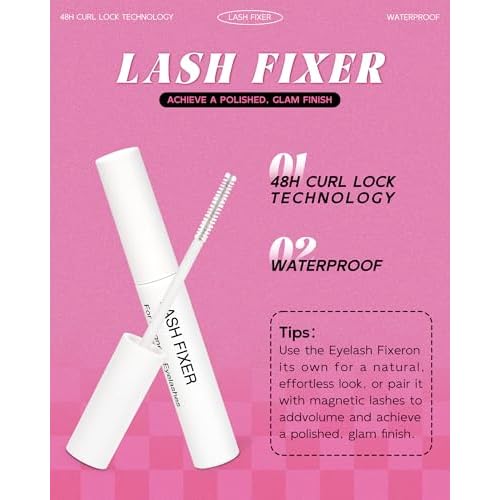 Natural Look Magnetic Eyelashes Magnet - Lashes Reusable Double Sided Magnetic Lashes With Applicator and Mirror, Easy To Wear And Remove, No Glue Needed Strip Lashes, Black Faux Cils by EMEDA (#29)