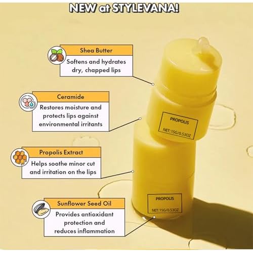 2PCS Honey Lip Butter, 12hrs Long-lasting Moisture, Gentle Exfoliation, Hygienic Twist Dispenser,korean skin care
