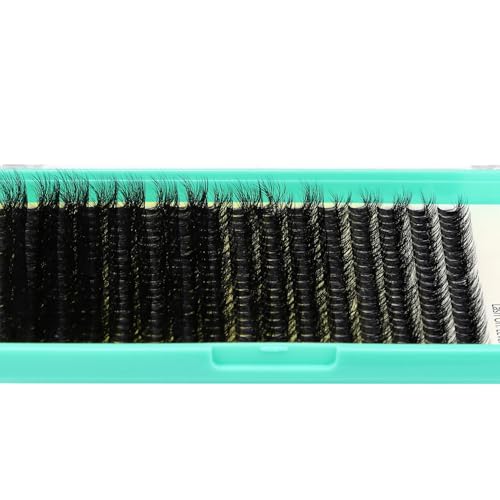 16Rows 50D Fluffier Cluster Lashes DIY Eye Lashes Extensions Wispy 320 Pcs Individual False Eyelashes Mixed 10-18mm Easy Grafting (50D-10-18MM MIX)